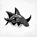 the san jose sharks logo tattoo design idea