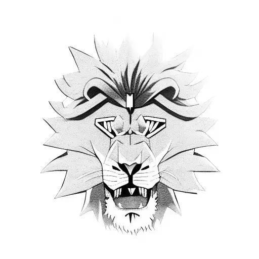 lion, goku and aquaman tattoo design idea