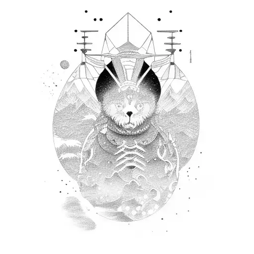 onda di kanagawa e kintsugi tattoo design idea