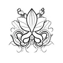 Orchidee  tattoo design idea