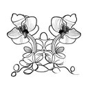 Orchidee  tattoo design idea
