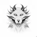 kurama  tattoo design idea