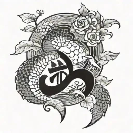 childs bithday in japanese style with aquatic theme with scorpio sign tattoo tattoo design idea