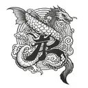childs bithday in japanese style with aquatic theme with scorpio sign tattoo tattoo design idea