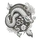 childs bithday in japanese style with aquatic theme with scorpio sign tattoo tattoo design idea