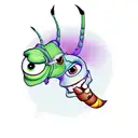 Mike wazowski meme with sullys face, smoking a cigar and riding a giraffe tattoo design idea