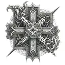 leviathan cross.  tattoo design idea