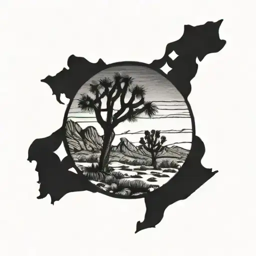 joshua tree tattoo design idea