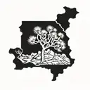 joshua tree tattoo design idea