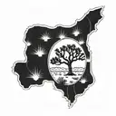 joshua tree tattoo design idea