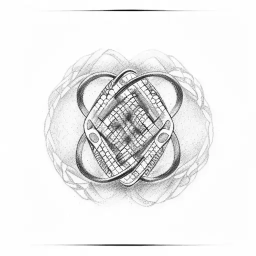 DNA double helix tattoo design idea