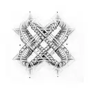 DNA double helix tattoo design idea