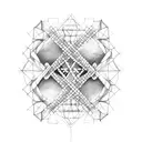 DNA double helix tattoo design idea