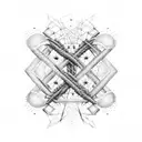 DNA double helix tattoo design idea