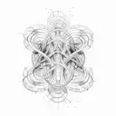 DNA double helix tattoo design idea