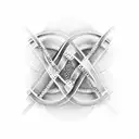 DNA double helix tattoo design idea