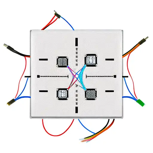 network switch with cables and binary code tattoo design idea