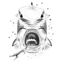 shark darts tattoo design idea