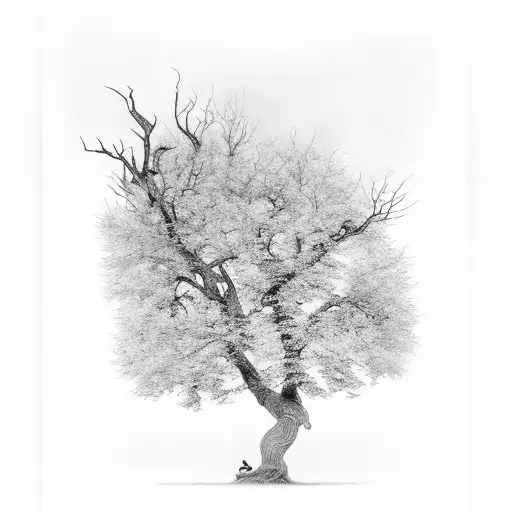 ash tree  tattoo design idea