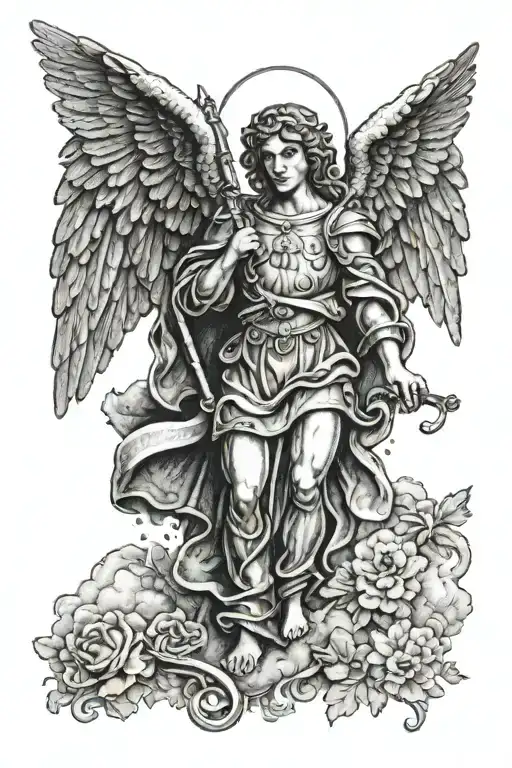 catholic tattoo Michael the archangel tattoo design idea
