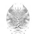 Jörmungandr tree sword  tattoo design idea