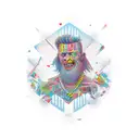 tryzub tattoo design idea