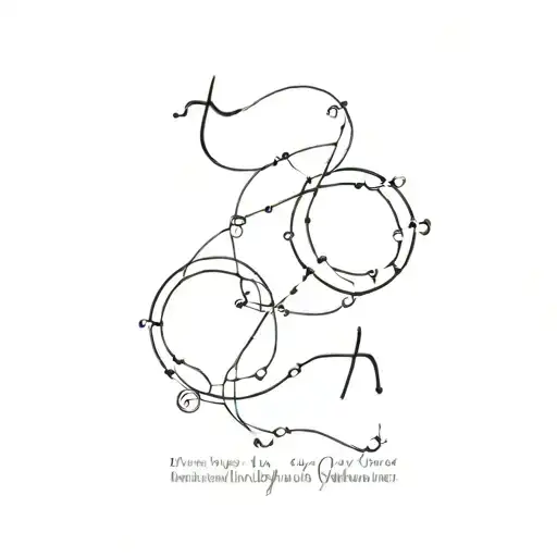 scorpio taurus gemini capricorn constellation intertwined tattoo design idea