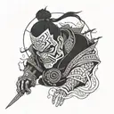 ronin ambition  tattoo design idea