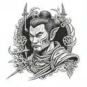 ronin ambition  tattoo design idea