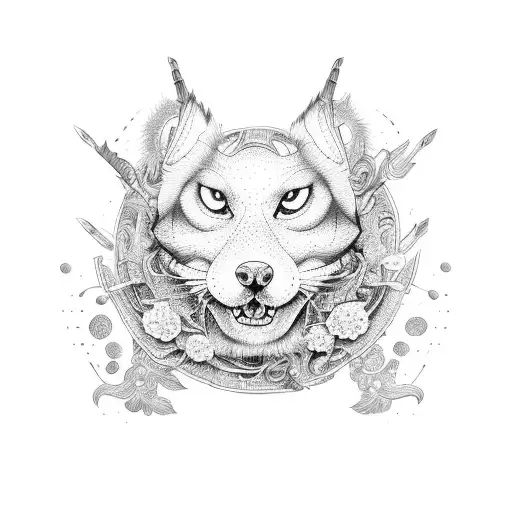 siempre juntos en chino tattoo design idea