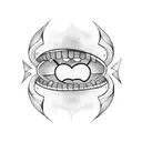 smile tattoo design idea