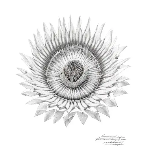 protea bdsm tattoo design idea
