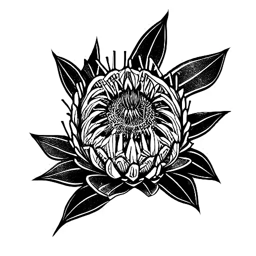 protea bdsm tattoo design idea