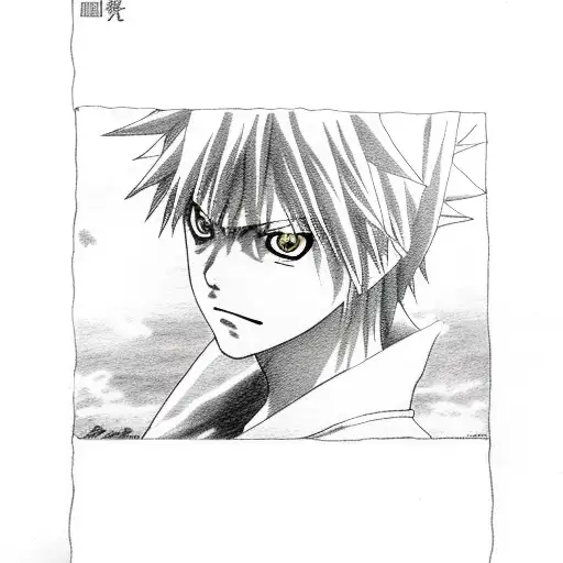 Deathnote Naruto collab in a Manga Style  tattoo design idea