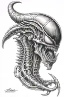 xenomorph Alien from Alien tattoo design idea