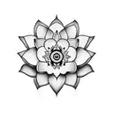Lotus Flower tattoo design idea