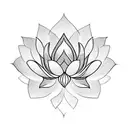 Lotus Flower tattoo design idea
