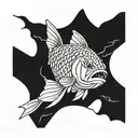 redfish outline tattoo tattoo design idea