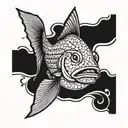 redfish outline tattoo tattoo design idea