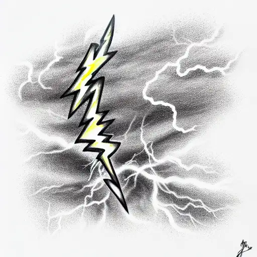 Lightning Bolt tattoo design idea
