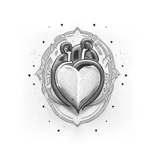 Crying Heart tattoo design idea