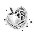 Crying Heart tattoo design idea