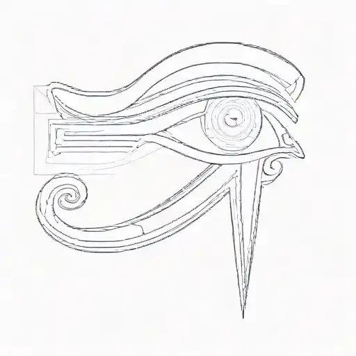 the eye of horus tattoo design idea