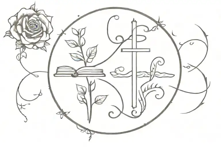 bible scriptures tattoo design idea