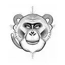 monkey  tattoo design idea
