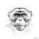 monkey  tattoo design idea