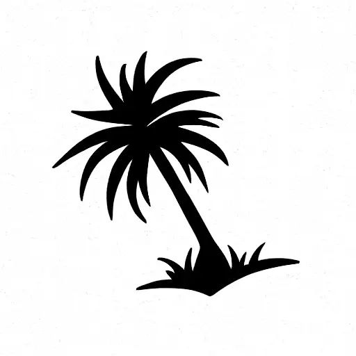 Palm Tree tattoo design idea