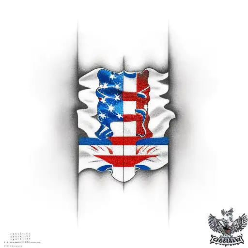 panama flag tattoo design idea