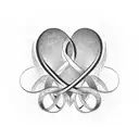 Robert name Infinity heart Symbol tattoo design idea
