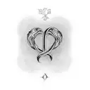 Robert name Infinity heart Symbol tattoo design idea